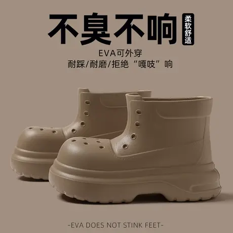 雨鞋女款2025年新款防水防滑厚底不累脚雨靴套鞋户外时尚胶鞋女士图片
