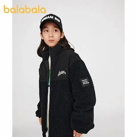 巴拉巴拉儿童羽绒服大童2023冬季新款保暖立领男女童商品大图