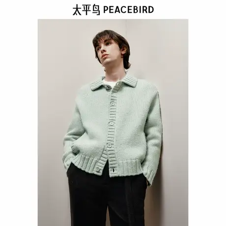 【Juan Salazar联名合作系列】太平鸟男装开衫休闲毛衣B1EAE4C14商品大图