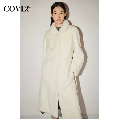 COVER冬季轻盈丝绸触感进口水貂外套图片