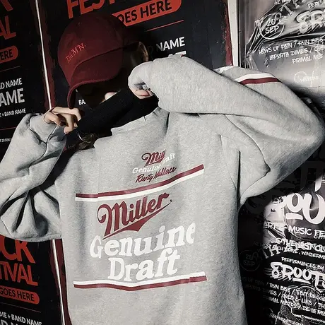 假两件高领毛衣卫衣女冬韩版宽松bf慵懒风加绒加厚ins超火cec外套商品大图