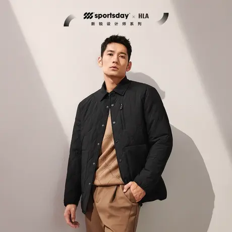 HLA/海澜之家sportsday荣耀马术运动棉服2023春秋新款保暖夹克男商品大图