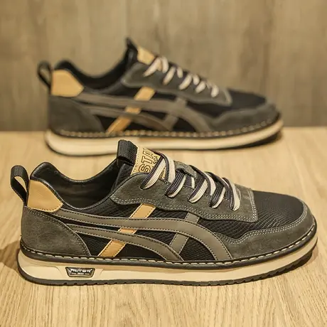 莆田阿甘男鞋春秋季潮流百搭运动板鞋男士休闲防滑跑步鞋2024新款商品大图