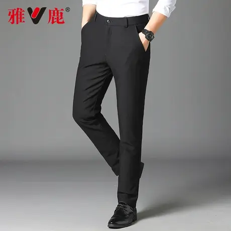 雅鹿男士羽绒裤2022新款冬季外穿商务休闲裤子加厚保暖鸭绒大棉裤图片