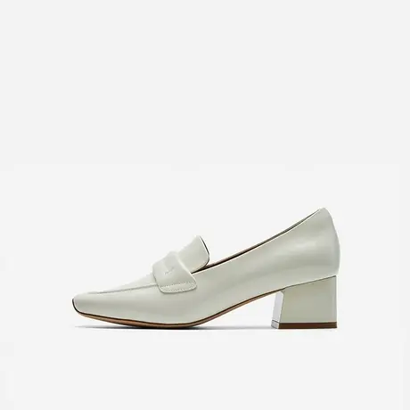 Nine West/玖熙2024年春季新款中跟单鞋女方头漆皮深口方跟女鞋图片