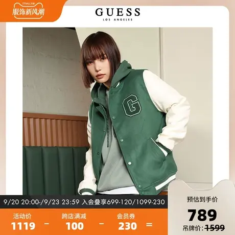 GUESS男女同款连帽外套棉服M2BL948105Z图片