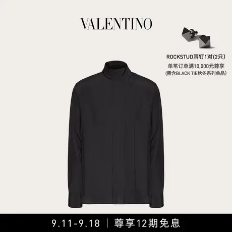 【12期免息】华伦天奴VALENTINO男士丝绸衬衫配领带商品大图