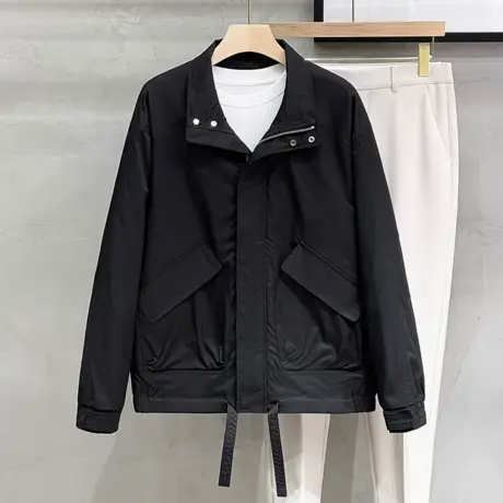 夹克男2023春季新款商务休闲百搭翻领潮流男装上衣服男士外套秋冬图片