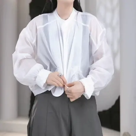 蝙蝠袖薄款防晒衣外套女士2025新款夏季爆款防晒衫户外时尚防晒服图片