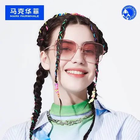 MARK马克华菲腮红眼镜女款太阳镜金属偏光墨镜男大框防紫外线超轻图片