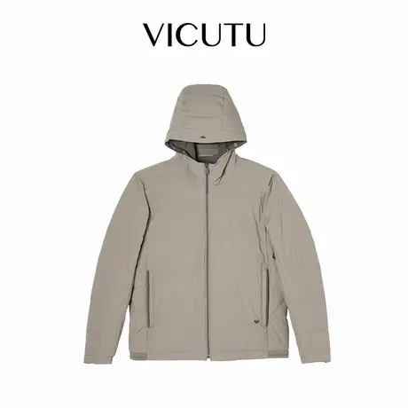 VICUTU威可多男士羽绒服冬季舒暖御寒连帽商务通勤休闲短款鹅绒服图片