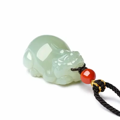 周大生官方和田玉貔貅吊坠玉石项链情侣款玉坠正品生日礼物送男友商品大图