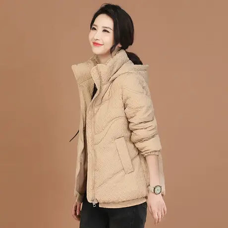 新品8.5折】连帽休闲棉服外套女韩版加厚保暖小棉袄棉衣商品大图