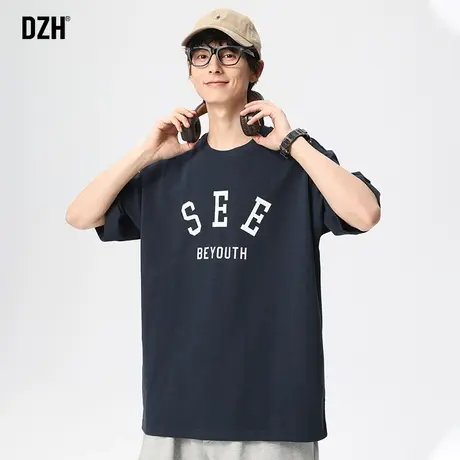 男士重磅纯棉短袖男潮牌夏季薄款t恤男款2023年新款学生夏天衣服商品大图