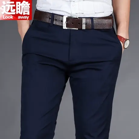春秋男士休闲裤男弹力宽松直筒西裤爸爸长裤中年男裤商务秋季裤子商品大图