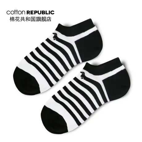 Cotton Republic/棉花共和国女士休闲棉质船袜棉质少女袜图片