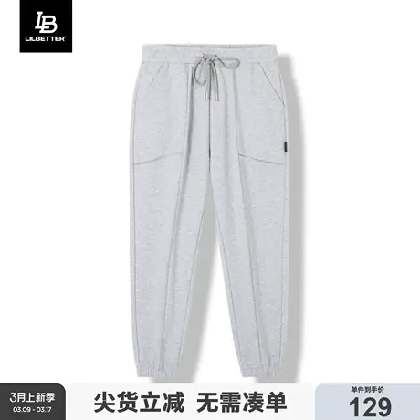 Lilbetter束脚卫裤男春秋休闲裤美式潮流束脚运动裤宽松长裤子LB图片