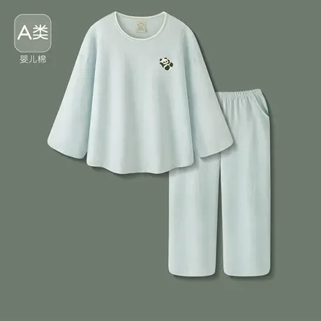 Pinksea睡衣女款春秋A类纯棉长袖情侣家居服流行新款大码男士套装商品大图