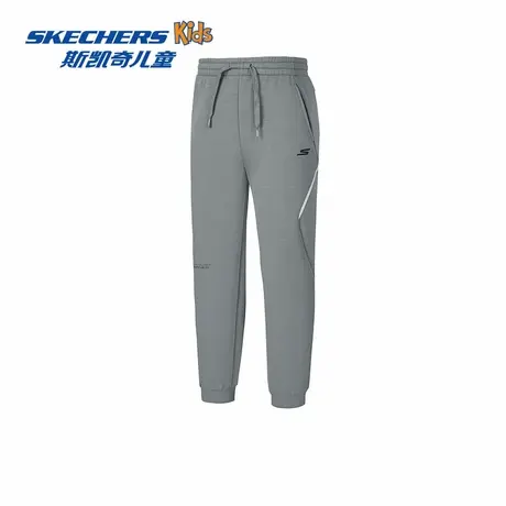 Skechers斯凯奇男童针织长裤基础百搭柔软舒适松紧腰休闲运动裤子商品大图