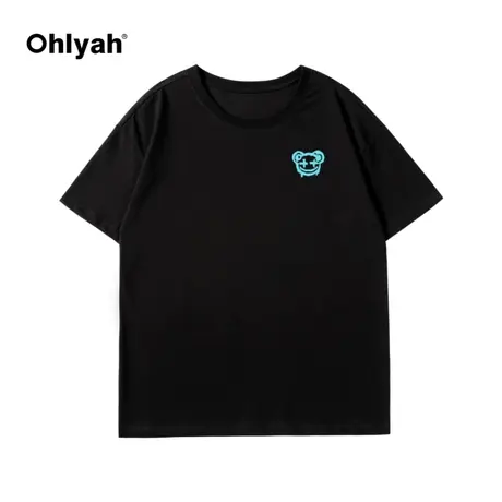 黑色宽松短袖t恤女2023年新款夏季韩版学生半袖体恤港风chic上衣图片