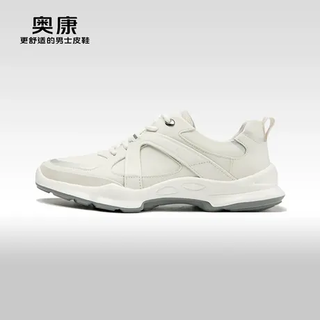 奥康男鞋春秋季时尚潮流休闲鞋轻质透气百搭软底舒适运动漫步鞋商品大图
