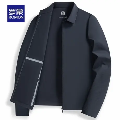 【冰丝凉感+防晒】罗蒙男士百搭行政夹克2025春季薄款外套UPF50+商品大图