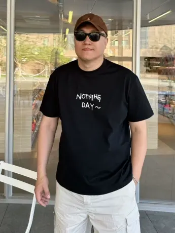 大依无忧夏新款大码男装简约潮胖子加肥加大男士圆领短袖t恤半袖商品大图