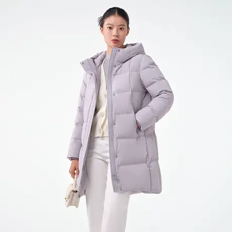 【反季清仓】坦博尔奥莱羽绒服女中长款连帽百搭加厚保暖外套冬图片