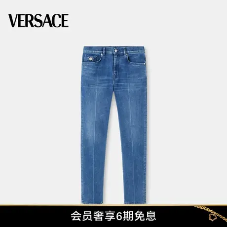 【季末优惠】VERSACE/范思哲 男士修身精裁牛仔裤商品大图