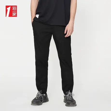 海一家宽松舒适九分裤夏季简约日常基础青年男士休闲裤商品大图