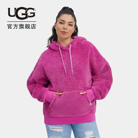 UGG春季女士服饰舒适纯色罗伊拉羊羔绒连帽衫 1121380商品大图