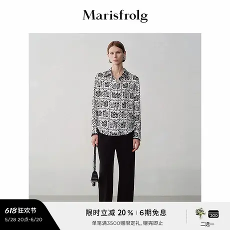 【精简美学】玛丝菲尔夏季时尚休闲抽绳斜裁设计黑色长裤商品大图