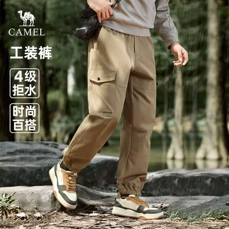王俊凯同款骆驼男装工装裤男女2025新款春秋防泼水山系束脚休闲裤商品大图