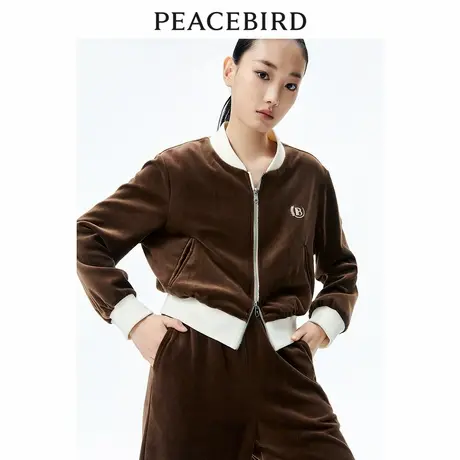 太平鸟女装春季新款品质丝绒外套A1BBE1373商品大图