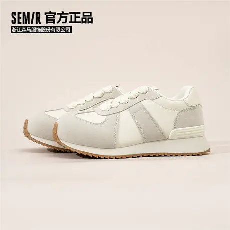 Semir女鞋德训鞋 2025春夏新款丑萌大头软底阿甘鞋女休闲运动鞋图片