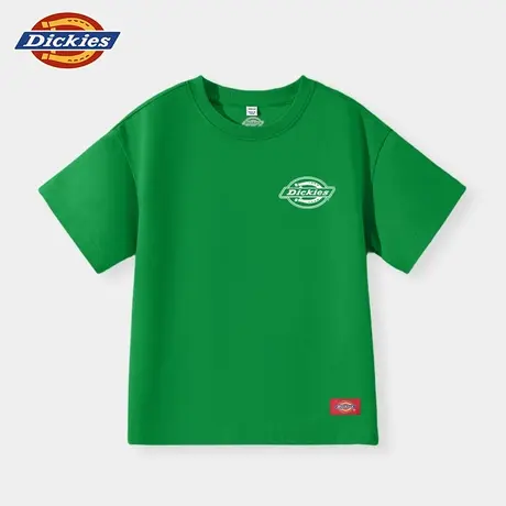 Dickies童装男童短袖t恤夏季儿童2025新款纯棉体恤衫女童夏装潮A商品大图