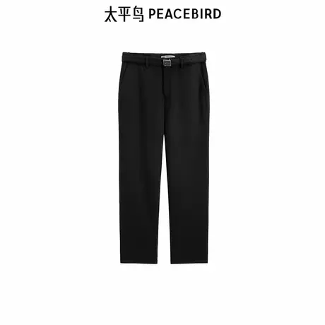 【商场同款】太平鸟男装毛呢休闲裤冬保暖羊绒裤子B1GBE4C16商品大图
