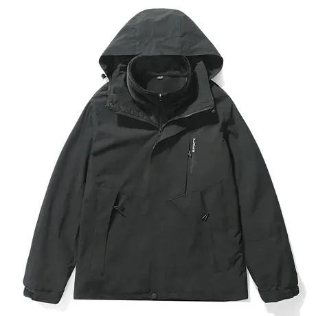 户外冲锋衣男三合一可拆卸加绒加厚春秋季大码防风防水夹克外套女商品大图