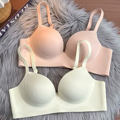 无痕内衣女小胸显大无钢圈聚拢收副乳防下垂2025新款调整型胸罩商品大图