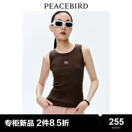 【商场同款】太平鸟女装2024年春季新款百搭针织背心A1CQE1524商品大图