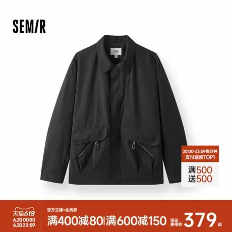 [商场同款]森马夹克男户外工装外套防泼水轻薄款秋装2025新款上衣商品大图