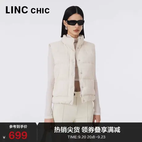 LINCCHIC金羽杰轻薄羽绒马甲女23年秋季新品潮酷造型感Y23805059图片
