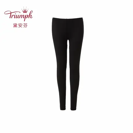 Triumph/黛安芬清雅绣丽中腰简约棉质秋季女保暖长裤JC1529B商品大图
