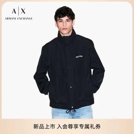 ARMANI EXCHANGE/阿玛尼秋新款男立领哈灵顿简约教练夹克运动外套商品大图