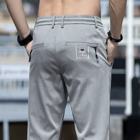 夏季薄款天丝牛仔休闲长裤男士直筒宽松2023新款夏天潮流百搭男款商品大图