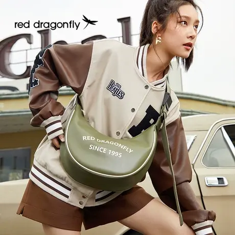 红蜻蜓包包女款2024春季新款休闲运动复古风单肩包极简百搭斜挎包商品大图