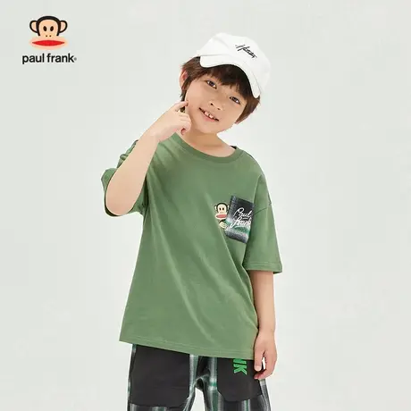 大嘴猴童装男童短袖t恤2023年夏季新品半袖中大儿童纯棉上衣体恤商品大图