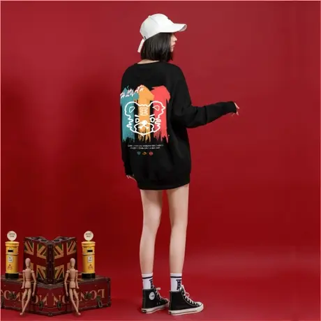 2023年潮牌冬季三色虎年本命年卫衣女宽松韩版新款秋冬外套ins潮商品大图