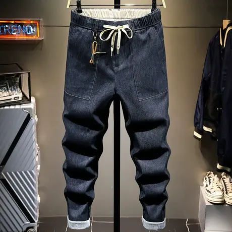 春秋款男士牛仔裤男直筒宽松潮流百搭潮牌休闲显瘦复古裤子男修身商品大图