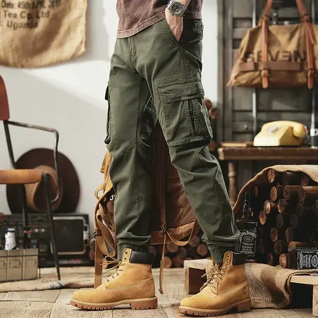 Modi Nick/摩帝尼克男士休闲裤宽松纯棉长裤时尚百搭男款裤子潮流商品大图